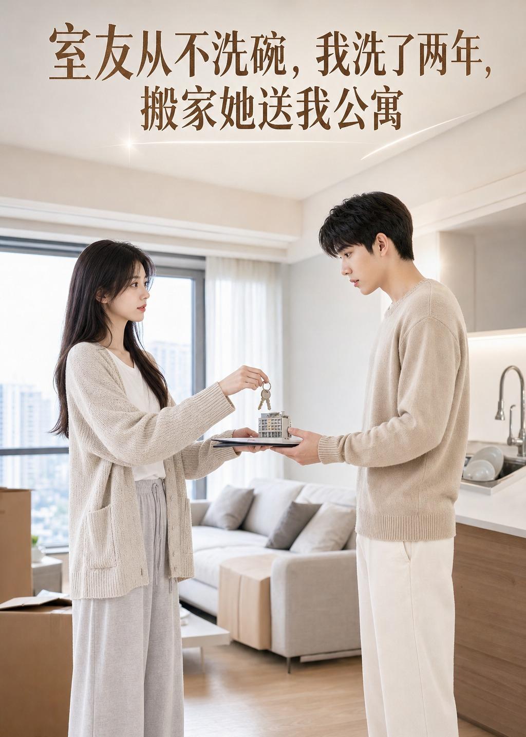 室友从不洗碗，我洗了两年，搬家她送我公寓