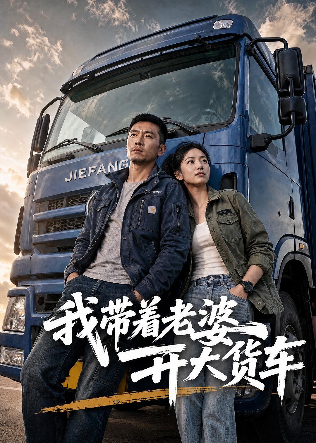 我带着老婆开大货车